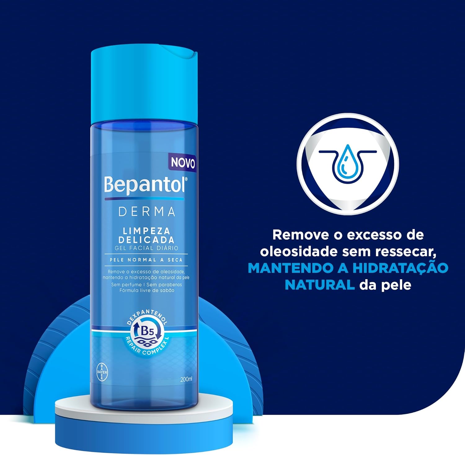 Bepantol Derma Toque Seco 30g e Gel de Limpeza Facial 200ml - Imagem 3