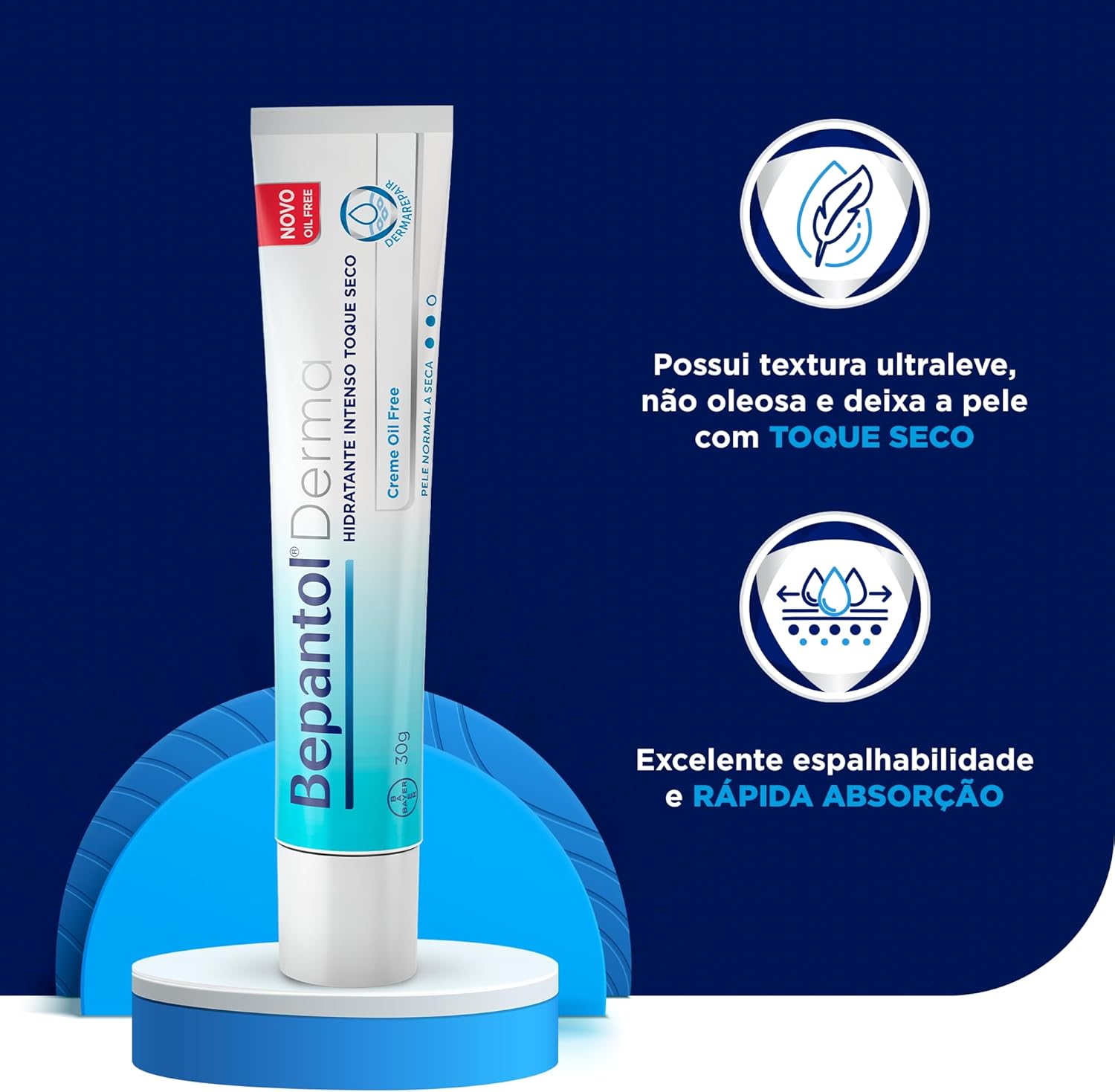 Bepantol Derma Toque Seco 30g e Gel de Limpeza Facial 200ml - Imagem 2