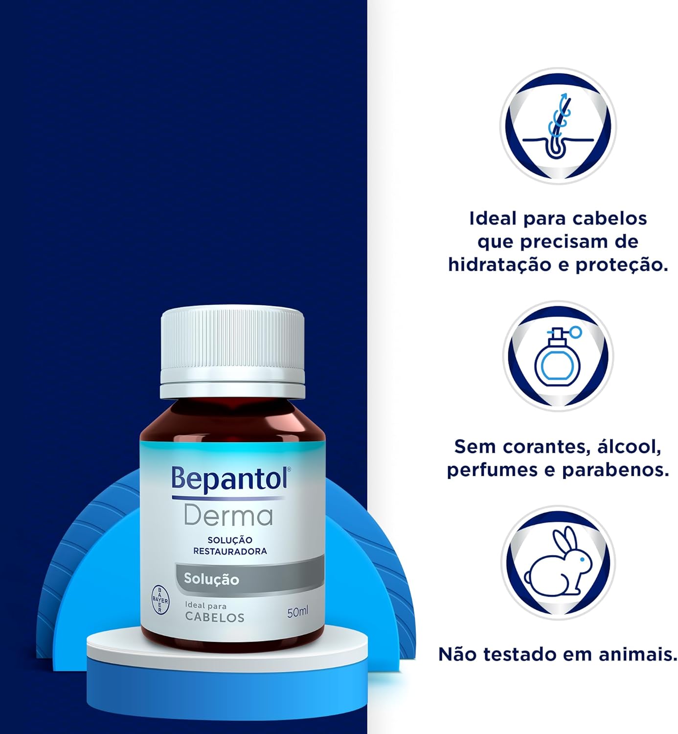 Bepantol Derma Solução para Hidratação Capilar, Restauradora, 50ml - Imagem 2
