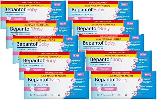 Bepantol Kit 10 Lenços Umedecidos Hipoalergênicos 96un cada - Imagem 2